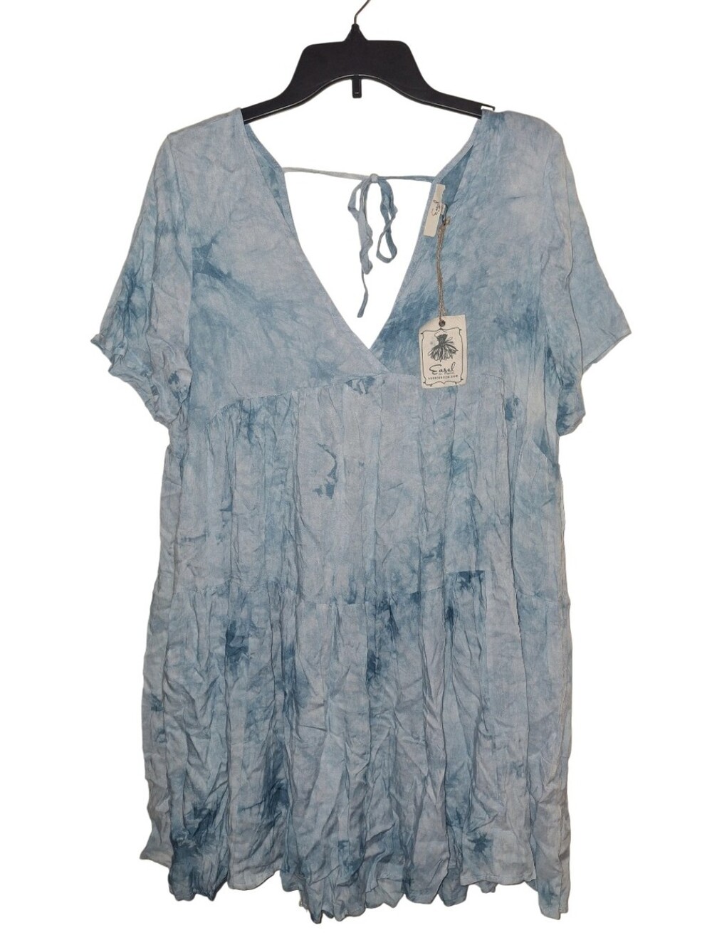 NWT Easel Flowy Washed Tie Dye Soft Tunic Top Size 1X